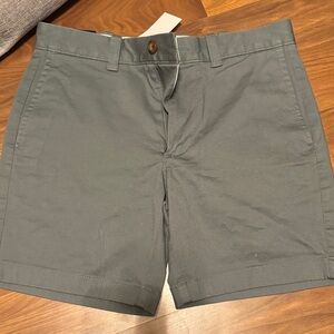 J. Crew Men's Slate Gray Flat Front Shorts